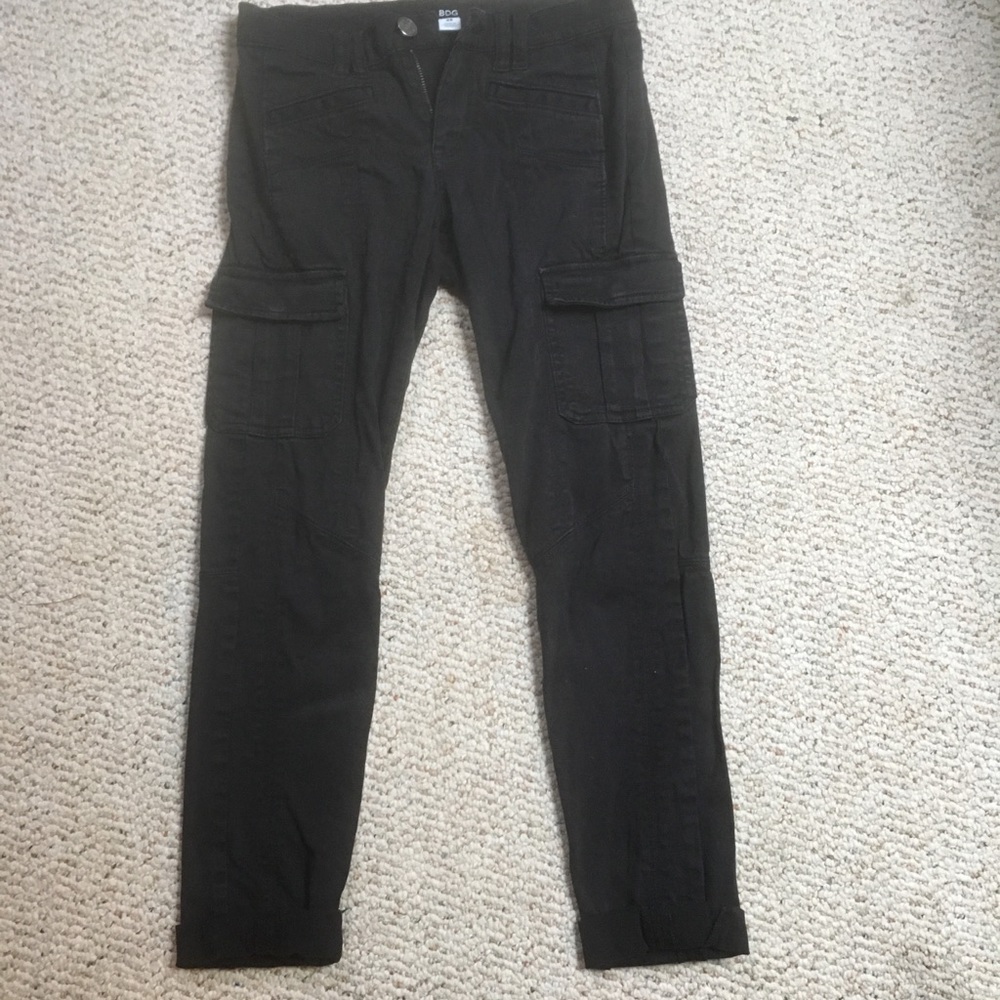 Black cargo jeans